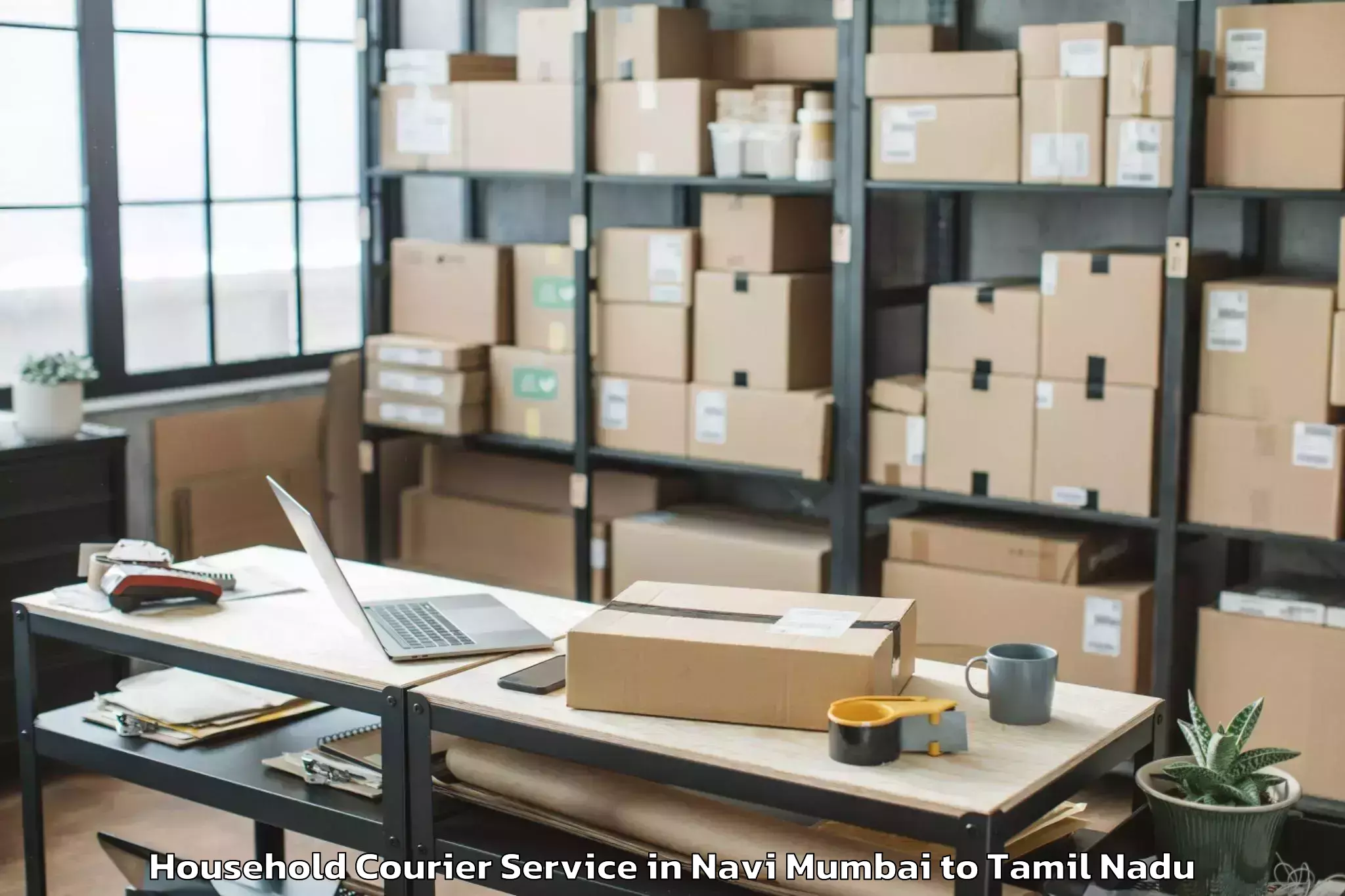 Professional Navi Mumbai to Sholinganallur Household Courier